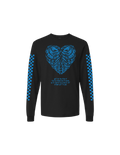AFRAID LONG SLEEVE T-SHIRT - BLUE